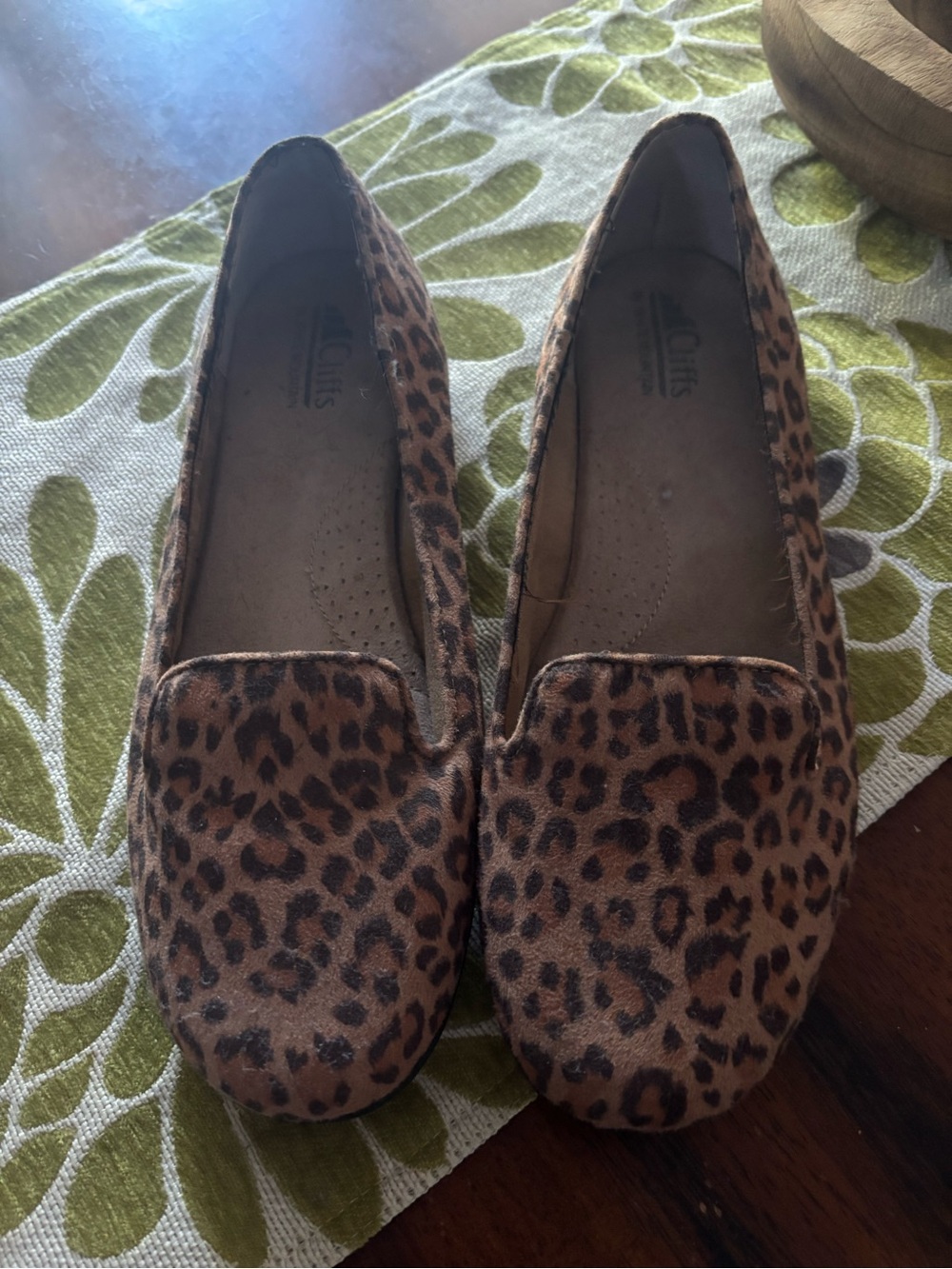 Cliffs by WHITE MOUNTAIN Leopard Print Slip-On Loafers - Brown/Black